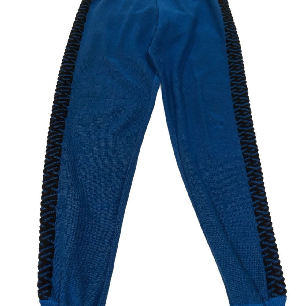 Versace Blue and Black Jogger Sweatpants